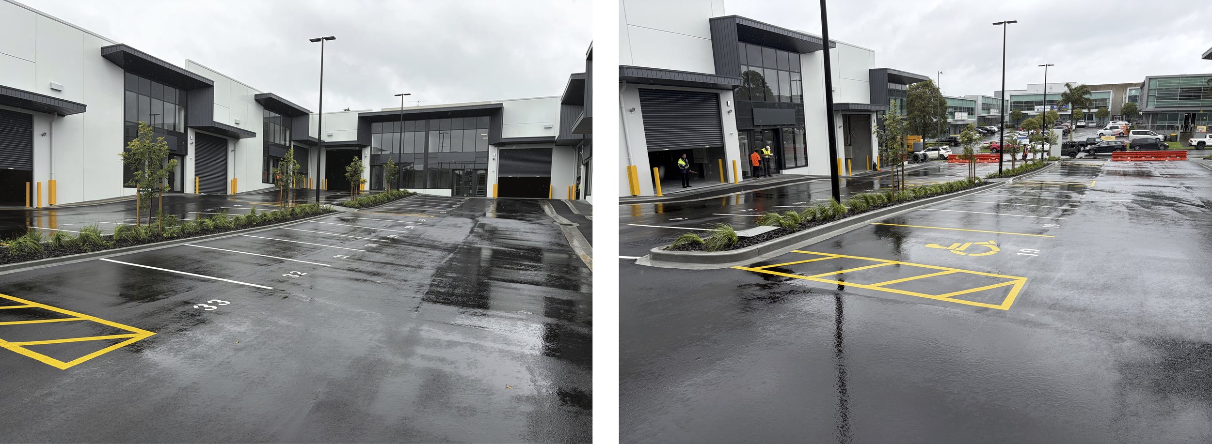 Car park for commercial space